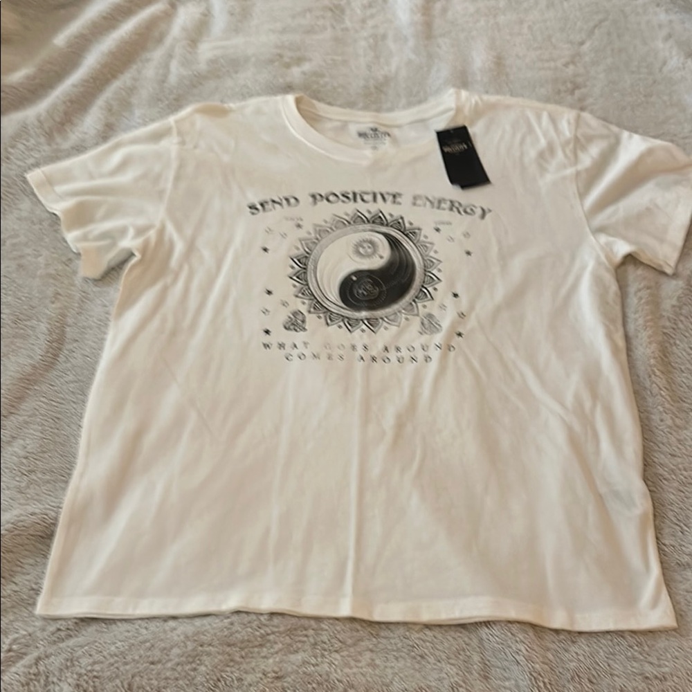 Hollister Cream Cotton Tee